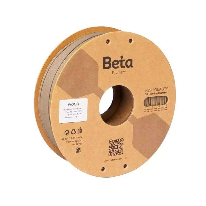 Beta PLA Filament Dark Wood - 1
