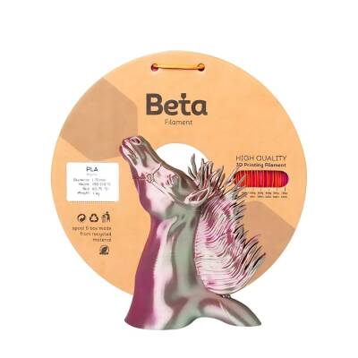 Beta PLA Silk Altın-Yeşil-Fuşya Filament 1.75mm 1000gr - 1 data-big=