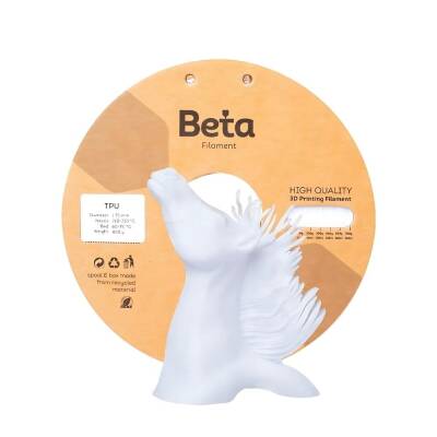 Beta TPU 95A Beyaz Filament 1.75mm 800gr - 2 data-big=