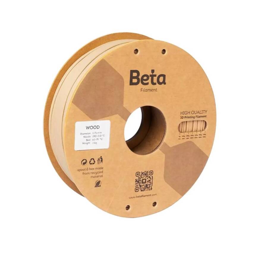 Beta Wood Filament 1.75mm 1000gr - 1