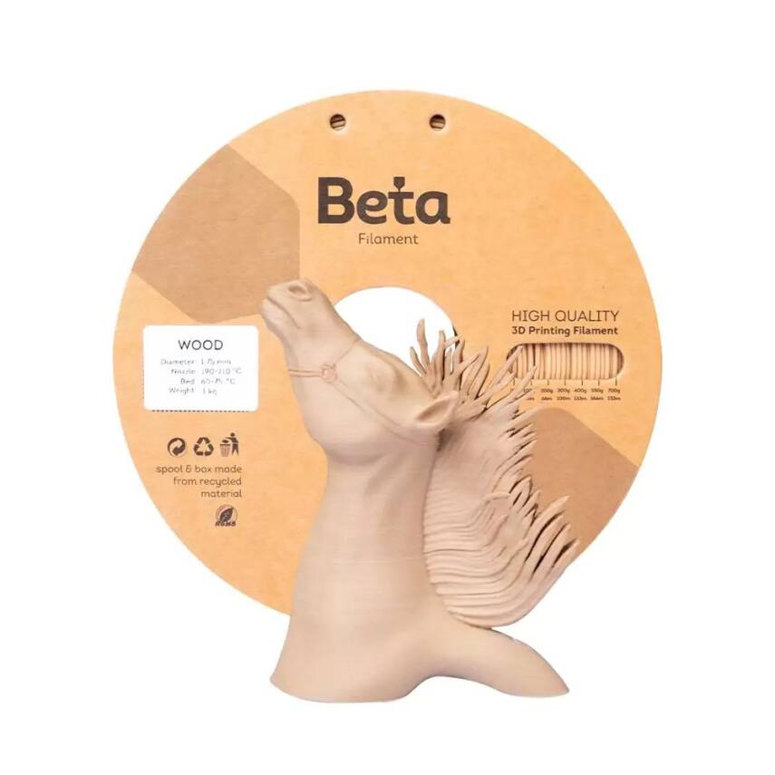 Beta Wood Filament 1.75mm 1000gr - 2