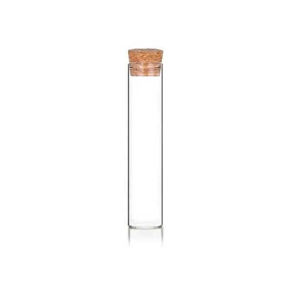 Cam Deney Tüpü 25 ml - Mantar Tıpalı - 1