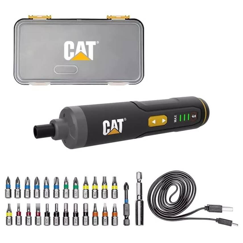 CAT DX1110 Şarjlı Tornavida + 26 Adet Bist Uç - 1
