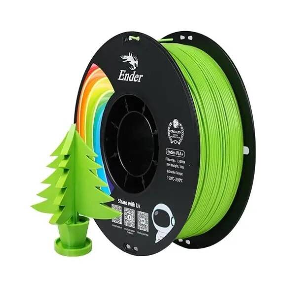 Creality Ender PLA+ Elma Yeşili Filament 1.75mm 1000gr - 1