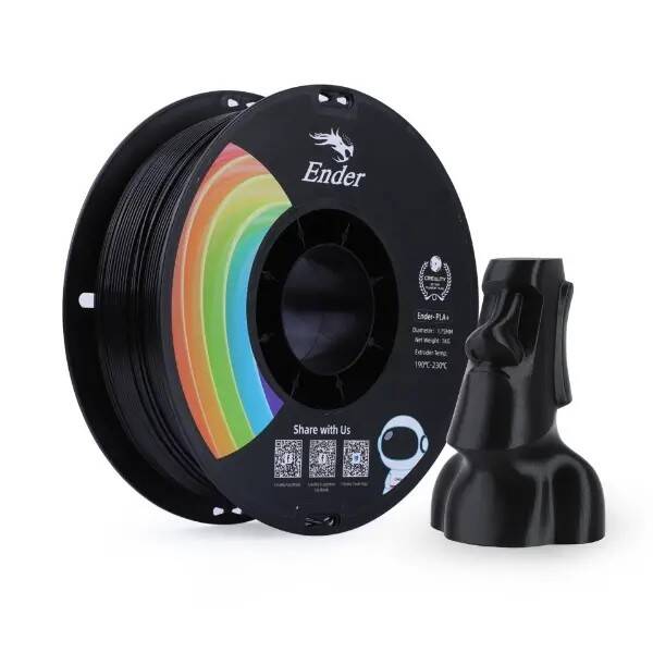 Creality Ender PLA+ Siyah Filament 1.75mm 1000gr - 1