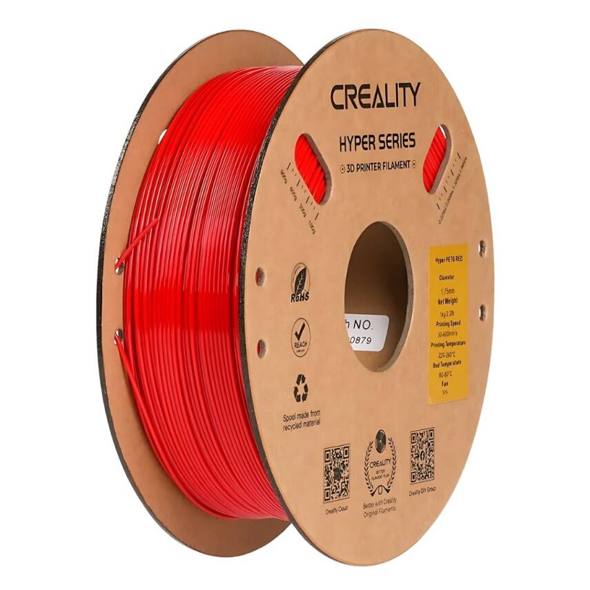 Creality Hyper PETG Kırmızı Filament 1.75mm 1000gr - 1