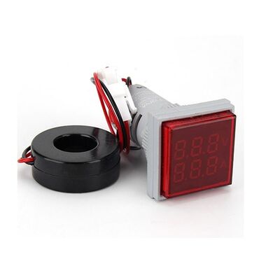 Dijital AC Voltmetre - Ampermetre Kırmızı - 2