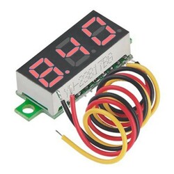 Dijital DC Voltmetre - Kırmızı - Thumbnail