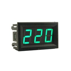 Dijital Voltmetre AC 30-500V - Yeşil - Thumbnail