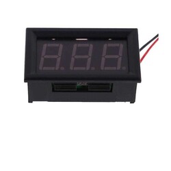 Dijital Voltmetre DC 0-100V - Kırmızı - Thumbnail