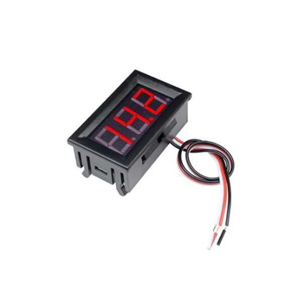 Multimetre - Dijital Voltmetre DC 0-100V Kırmızı