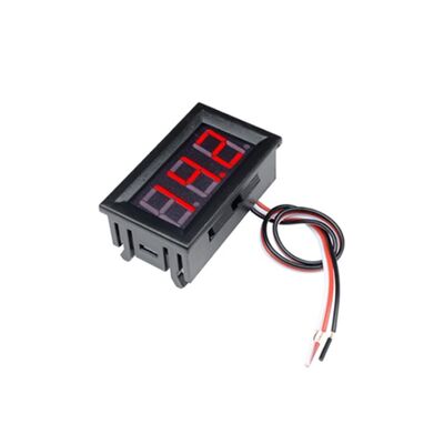 Dijital Voltmetre DC 0-100V - Kırmızı - 1