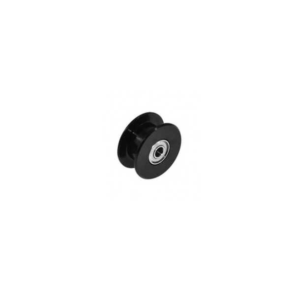 3D Yazıcı Parçaları - Dişsiz GT2 6mm Rulmanlı Kasnak - 3mm Şaft Çapı - Siyah