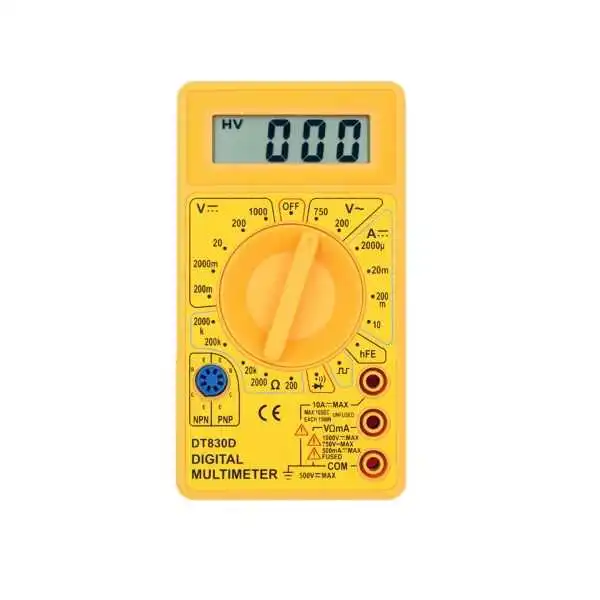 Multimetre - DT-830D Dijital Multimetre - Sarı