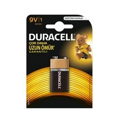 Duracell Alkalin 9 Volt Pil - Thumbnail