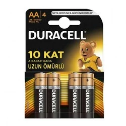 Duracell Alkaline AA Kalem Pil 1.5 V-MN1500-4 Adet - Thumbnail
