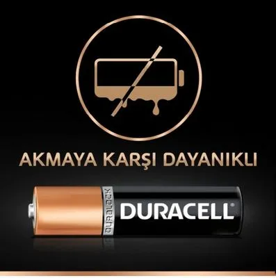 Duracell Alkaline AAA İnce Kalem Pil 1.5 V-2 Adet - 6