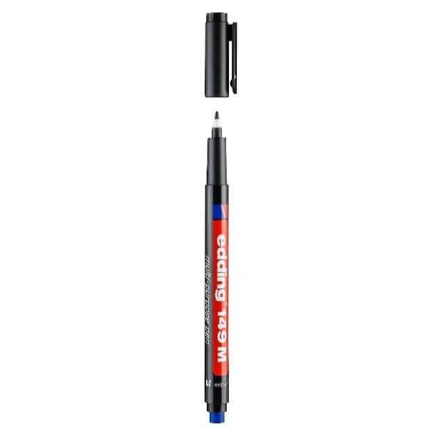 Edding 149 M Asetat Kalemi 1 mm Yuvarlak Uçlu - Siyah - 1