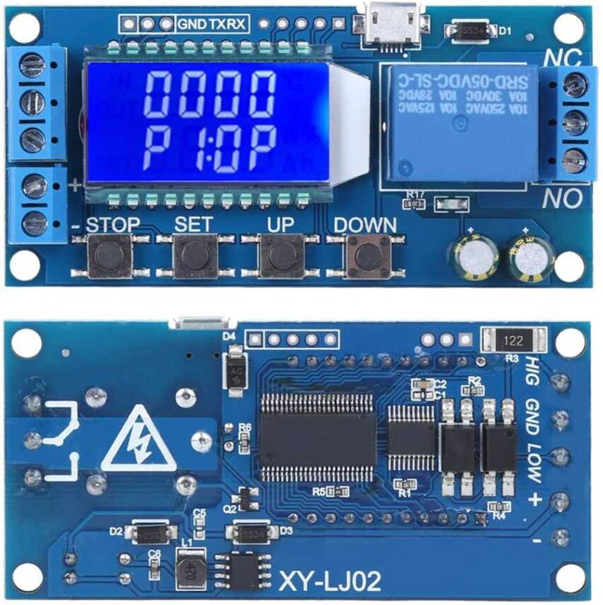 Ekranlı Zaman Ayarlı Röle Modülü XY-LJ02 - 2