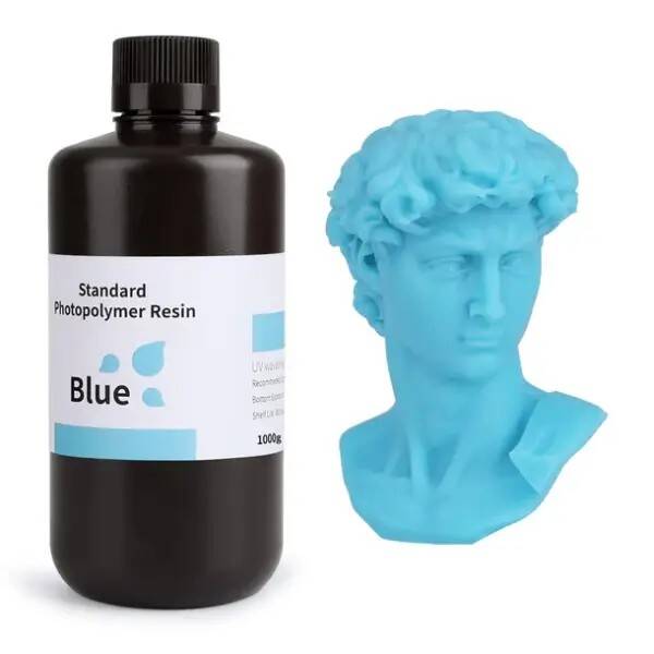 ELEGOO 3D Yazıcı Standart Reçine - Mavi - 1Kg - 1