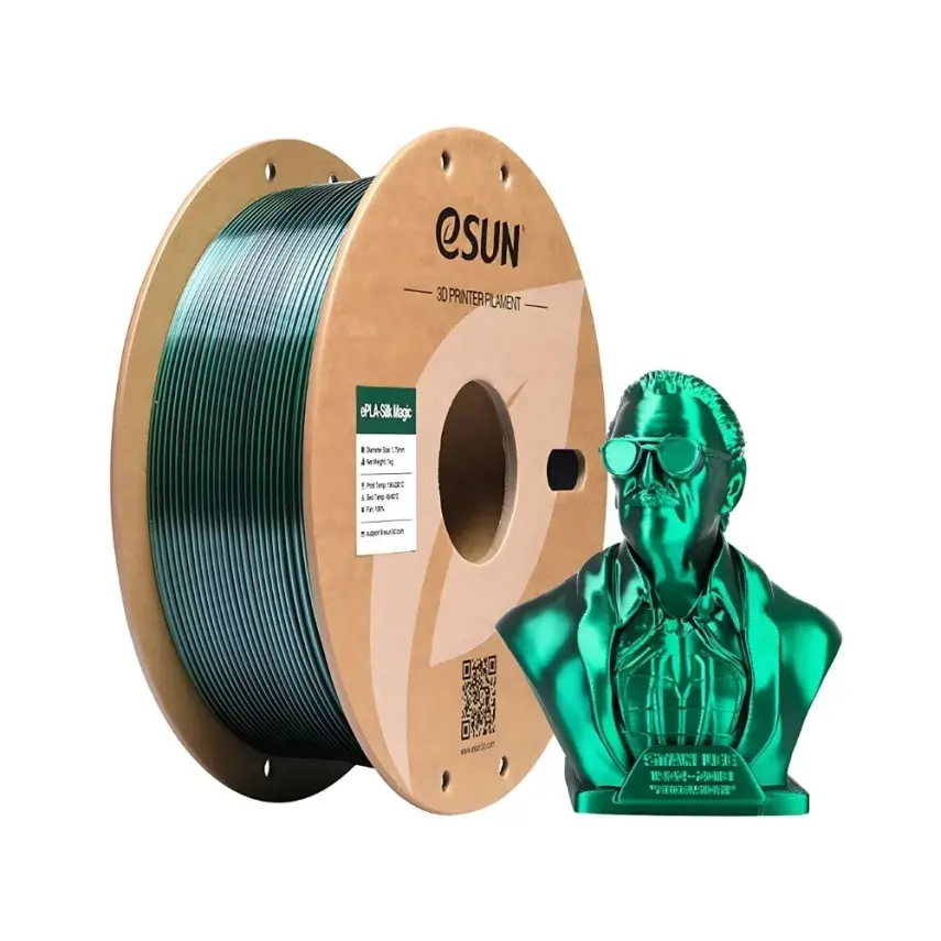 Esun ePLA-Silk Magic Filament Siyah-Yeşil 1.75mm 1000gr - 1