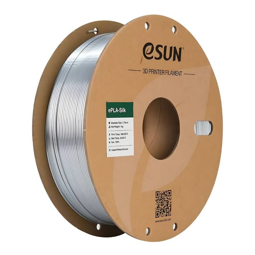 Esun ePLA-Silk Metalik Gümüş Filament 1.75mm 1000gr - 1
