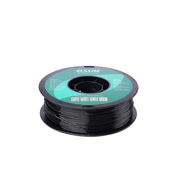 Filament - Esun PETG Filament Siyah 1.75mm 1000gr