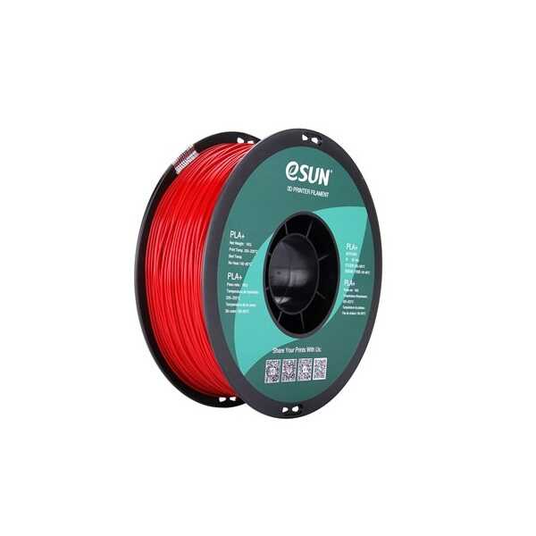 Filament - Esun PLA Plus Filament Ateş Kırmızı 1.75mm 1000gr