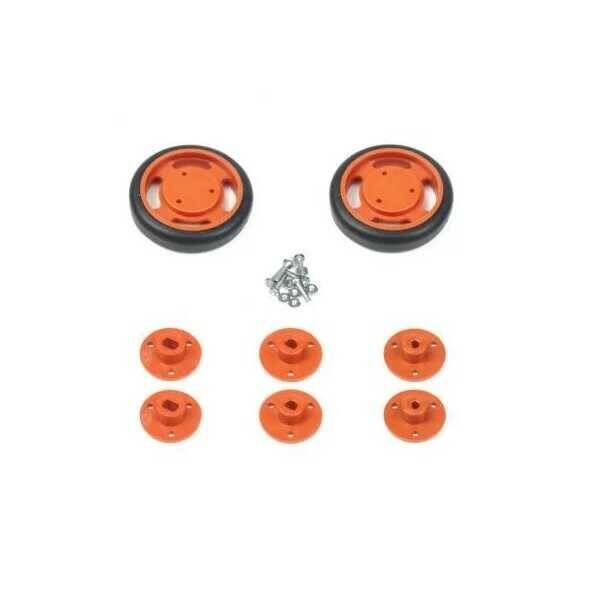 Geçmeli Tekerlek Seti 50x11mm - Turuncu - 2