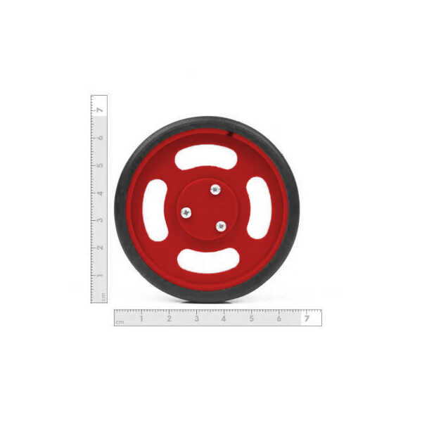 Geçmeli Tekerlek - Geçmeli Tekerlek Seti 70x11mm - Kırmızı