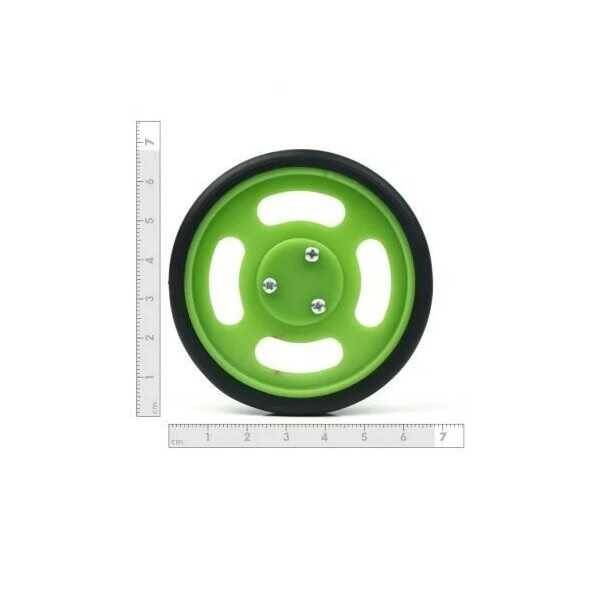 Geçmeli Tekerlek Seti 70x11mm - Yeşil - 3