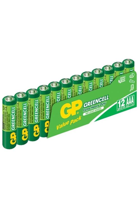 GP GreenCell 1.5V AA Kalem Pil 12'li - 2