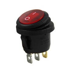 Buton - Switch - Keypad - IC-131W Su Geçirmez Yuvarlak Işıklı Anahtar
