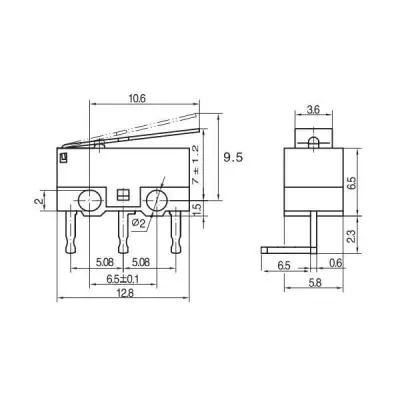 IC-162D Micro Switch Mini 90 Derece - 2 data-big=