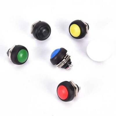 IC-184 Buton 12mm PBS33B - Sarı - 2 data-big=
