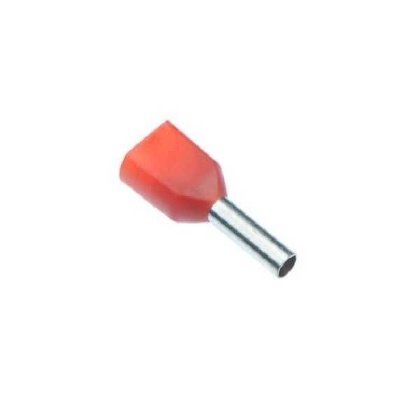 İzoleli Çift Giriş Kablo Yüksüğü - 1.00mm2 - 10 Adet - 2