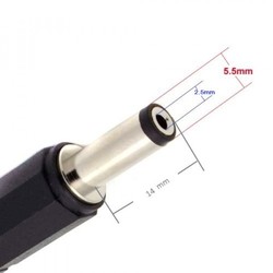 Kablo Tipi 5.5mmx2.5mm DC Jak Uzun - Thumbnail