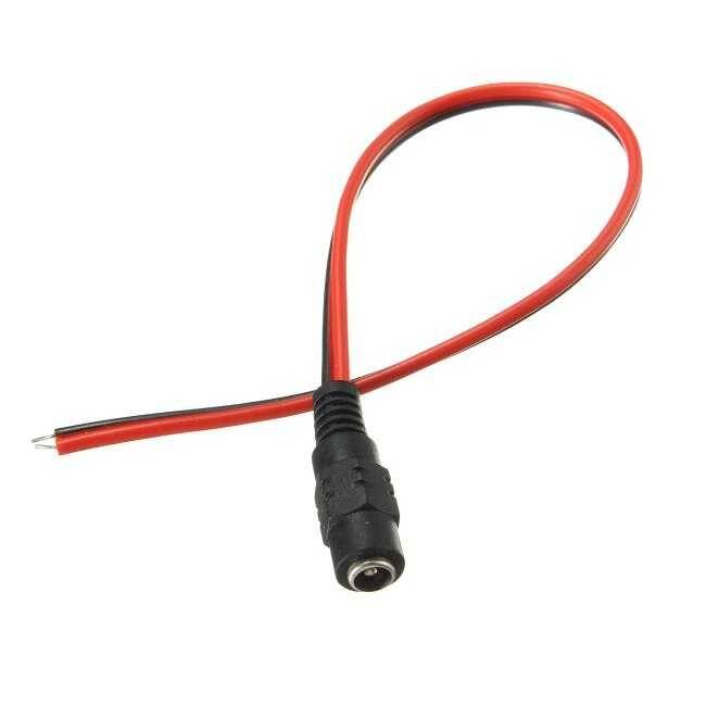 Kablolu DC Jak 2.1mm - Dişi - 3
