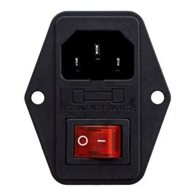 Kulaklı Power Soketi-Erkek-Işıklı Anahtarlı - 1 data-big=