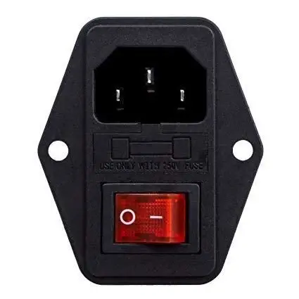 Kulaklı Power Soketi-Erkek-Işıklı Anahtarlı - 1