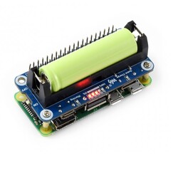 Raspberry Pi Li-ion Pil Modülü - 5V Çıkış - Thumbnail