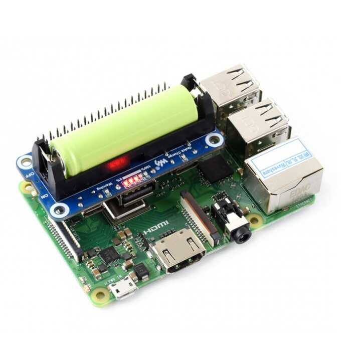 Raspberry Pi Aksesuar - Raspberry Pi Li-ion Pil Modülü - 5V Çıkış