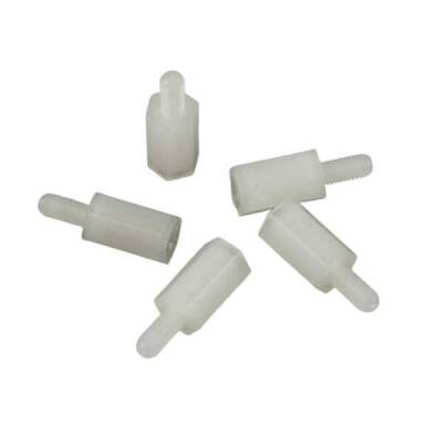 M3x15mm Plastik Yükseltme Parçası Dişi-Erkek - 10 Adet - 2 data-big=
