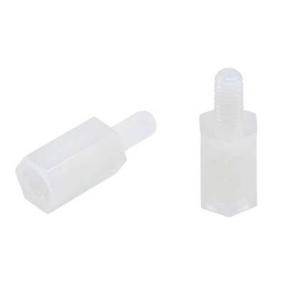 M3x20mm Plastik Yükseltme Parçası Dişi-Erkek - 10 Adet - 1 data-big=