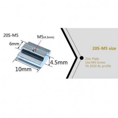 M5/20 T Kanal Somun - 2 data-big=