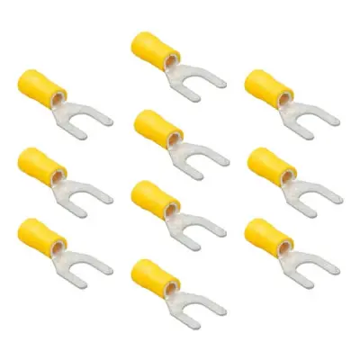 M5 Çatal Tip İzoleli Kablo Ucu 4.00 - 6.00mm2 - 10 Adet - 1 data-big=