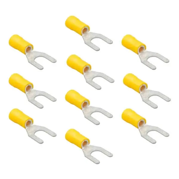 M5 Çatal Tip İzoleli Kablo Ucu 4.00 - 6.00mm2 - 10 Adet - 1