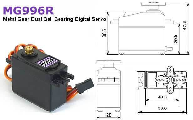 MG996R Servo Motor - Sürekli Dönebilen 360° - 3