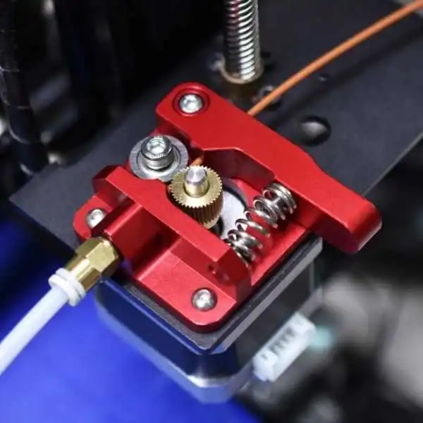 3D Yazıcı Parçaları - MK8 Alüminyum Extruder Blok Seti Kırmızı- Sağ El -1.75mm