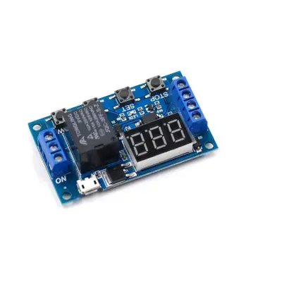 Çok Fonksiyonlu Zaman Ayarlı Tekli Röle Kartı 6-30V/USB(5V) - 2 data-big=
